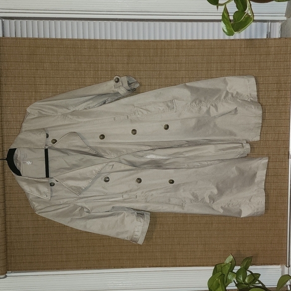 Old Navy Trench Coat Size Large - Picture 3 of 5